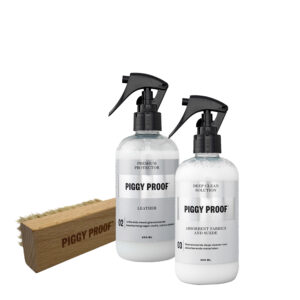Piggy Proof leather + Cleaner + Brush 02 + 03 + 06